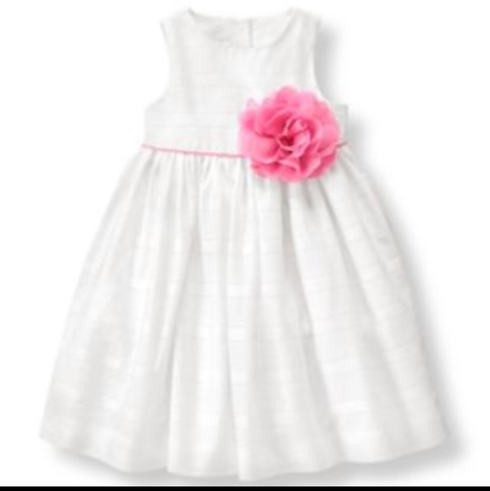 Janie and Jack Girls White Dress